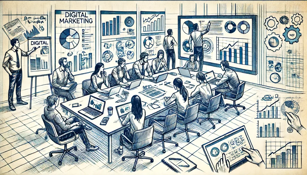 digital markting sketch